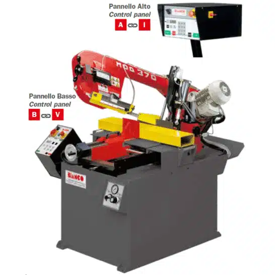 Bianco 370SA DS MS Bandzaagmachine semi-automatisch 370 mm 0.9-1.5kW 400V