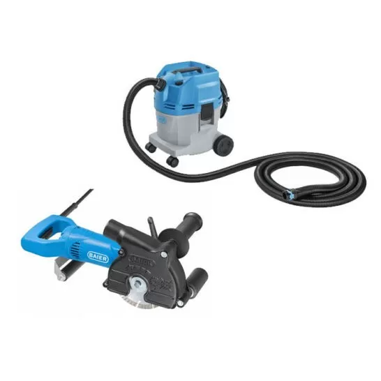 Baier BDN 125 Sleuvenzaag 1700W + BSS 306L stofzuiger - SET Baier BDN 125 Sleuvenzaag 1700W + BSS 306L stofzuiger - SET