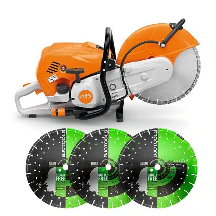 STIHL TS 710i doorslijper + Kobalt vrije Constructie bladen 350mm