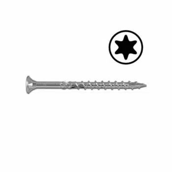 Wofix Spaanplaatschroef TX25 Verzinkt Deeldraad Grof - 5.0 x 70/42 mm - 3.200 stuks