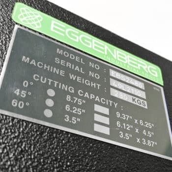 Eggenberg EBS2480 + IBS75 Bundel – Bandzaagmachine & Bandschuurmachine 400V – Incl. 3 Lintzagen & 2 Schuurbanden - Afbeelding 19