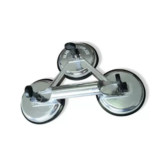 Edma Aluminium 3-naps glasdrager - Ø 120 mm