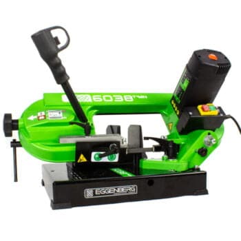 Eggenberg 6038TWIN Draagbare Bandzaagmachine metaal 105 mm - 850W + 2x GRATIS lintzaag 1335 x 12,7 x 0,64 - Afbeelding 6