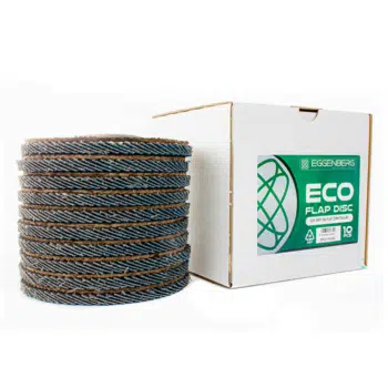 Eggenberg ECO Lamellenschijf Vlak Zirkonium 125mm INOX/Staal - K40/60/80 - Afbeelding 3