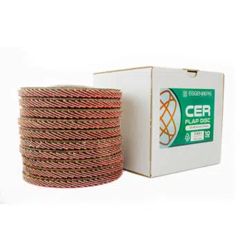 Eggenberg CER Lamellenschijf Conisch Ceramisch 125mm INOX/Alu - K40/60/80 - Afbeelding 3