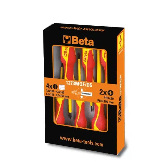 Beta 1273MQF/D6 Dunne schroevendraaier set 6 delig