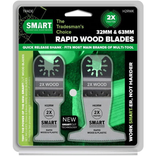 SMART Trade Multitool Rapid Wood Blade Kit - 2x2