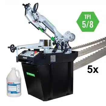 Eggenberg EBS2480FP Bandzaagmachine metaal 225mm 400V - Incl. 5 Lintzagen & Saw Master 1L