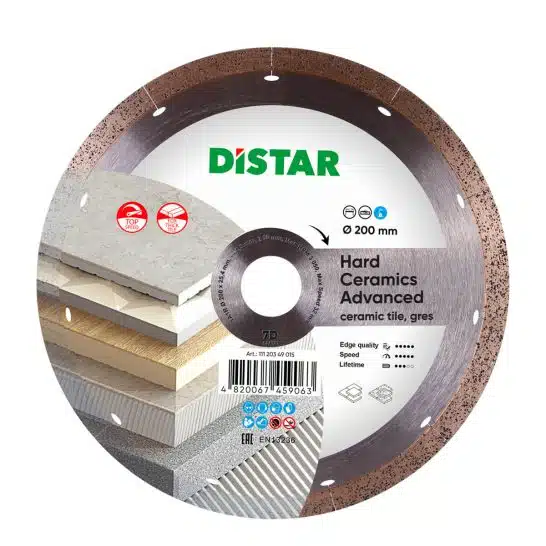 DiStar Diamantschijf 1A1R C3 Hard Ceramics Advanced - 200x1.4x10x25.4 - Keramiek DiStar Diamantschijf 1A1R C3 Hard Ceramics Advanced - 200x1.4x10x25.4 - Keramiek