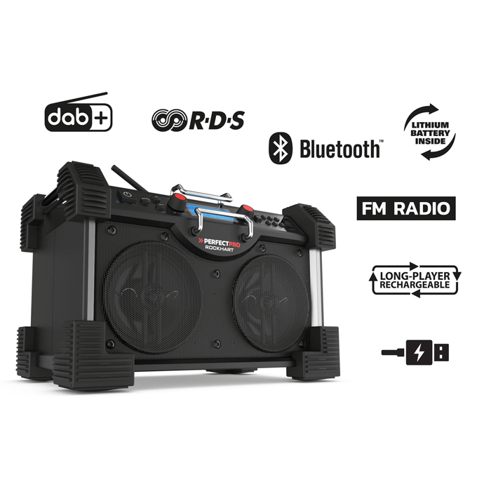 Perfect Pro ROCKHART BT Bluetooth Bouwradio