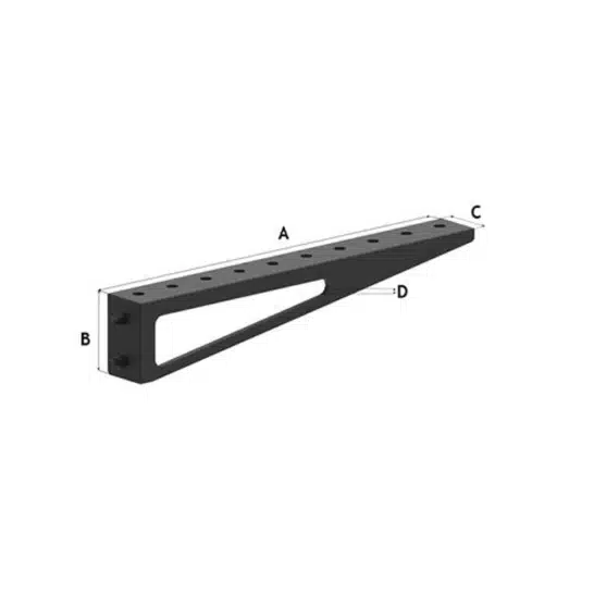 Weldkar Verlengstuk tafel 1000x100 mm t.b.v. Lastafels Weldkar