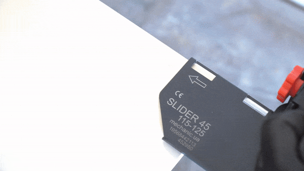 DiStar SLIDER45 2.0 Doorslijpbeschermkap 45º 125 mm gif2