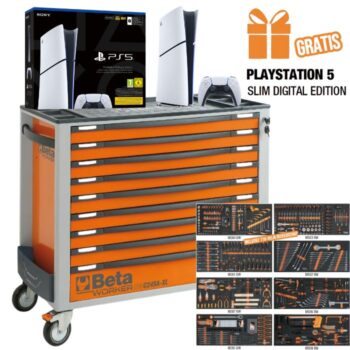 Beta 2400S XL9_E-XXL Gereedschapswagen Actie - 716-delige Gereedschapsset + PS5