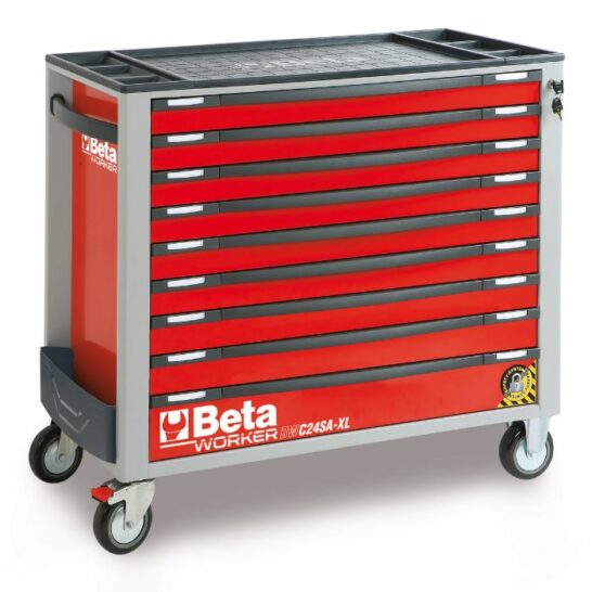 Beta 2400S XL9_E-XXL Gereedschapswagen Actie - 716-delige set Rood