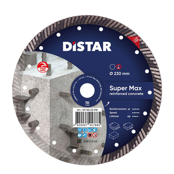 DiStar Diamantschijf Turbo Super Max – 230×22.23mm