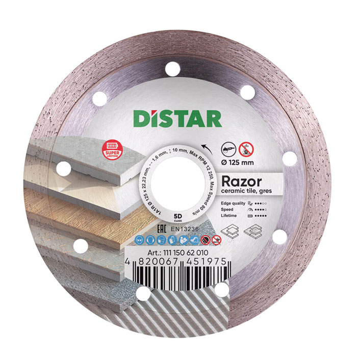 DiStar Diamantschijf 1A1R Razor – 125×22,23 mm