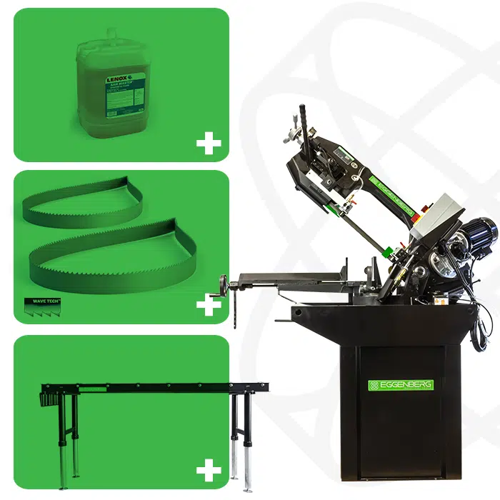 Eggenberg EBS2480 Bandzaagmachine Metaal Limited Black Edition 225mm 400V | BUNDEL 2