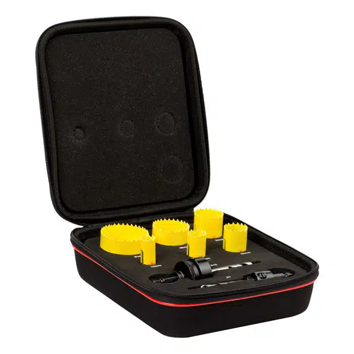 Starrett Fast-Cut Gatzaagset Elektricien 6-delig + 2 Gatzaaghouders