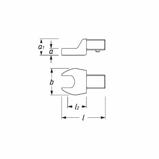 Insteek-steeksleutel - 9 x 12 mm