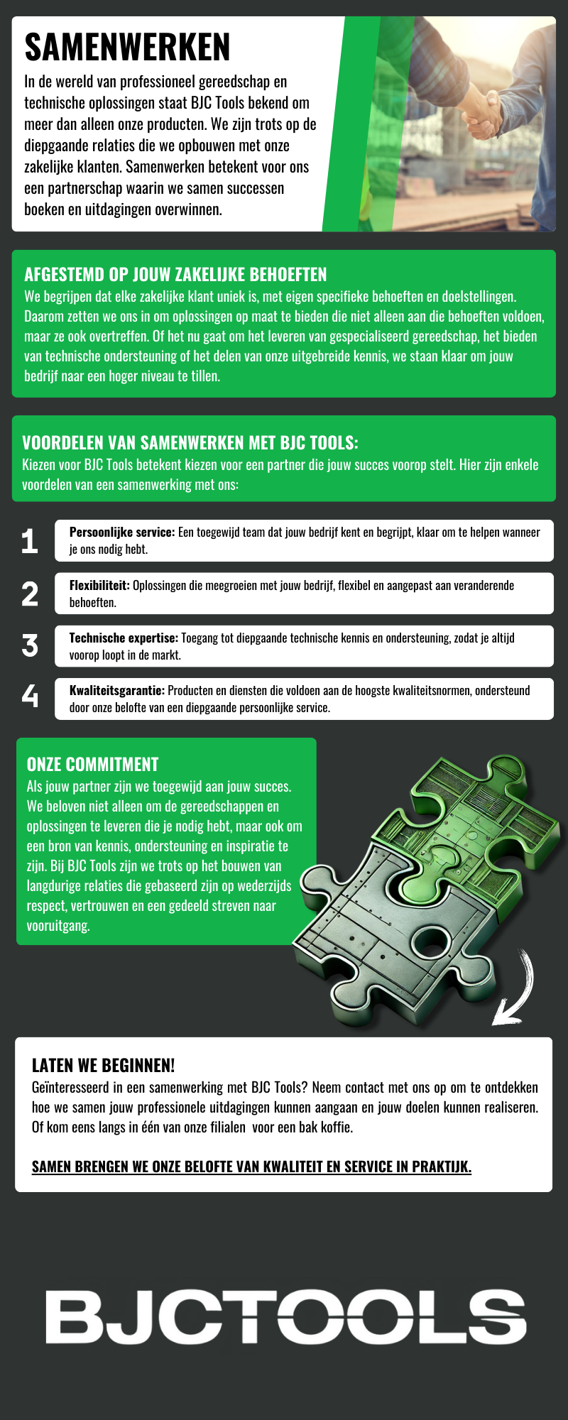 samenwerken met BJC Tools