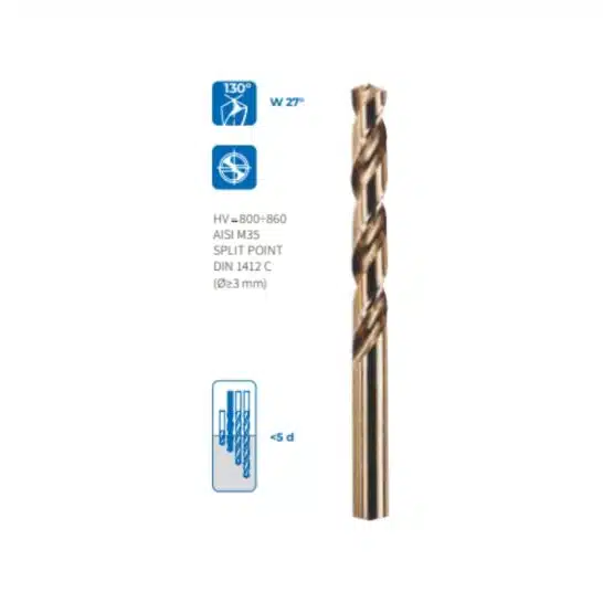 Krino Metaalboor HSS-CO 5% DIN338