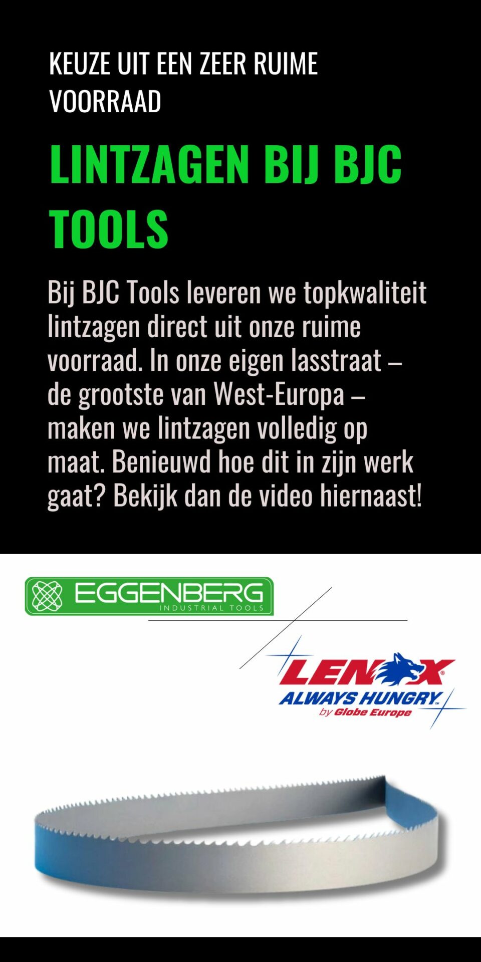 Lintzagen bij BJC Tools met Keuzehulp