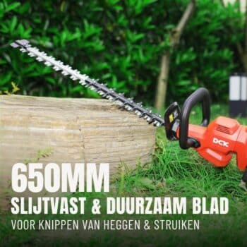 DCK Tools Accu Heggenschaar 58V SET - 650 mm - met 2x2.5Ah Accu & Snellader - KDHT58261EK - Afbeelding 15