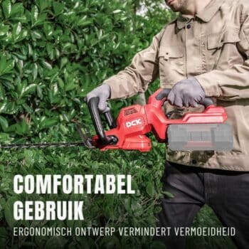 DCK Tools Accu Heggenschaar 58V SET - 650 mm - met 2x2.5Ah Accu & Snellader - KDHT58261EK - Afbeelding 14
