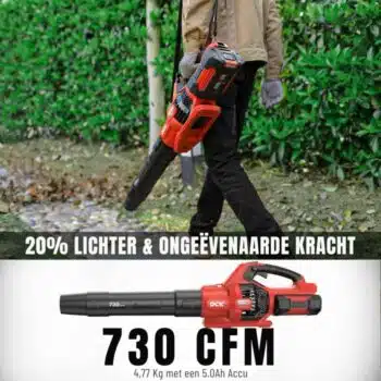 DCK Tools 58V Afwerk Actiebundel - Accu Bladblazer + Heggenschaar met extra 5.0Ah Accu - Afbeelding 7