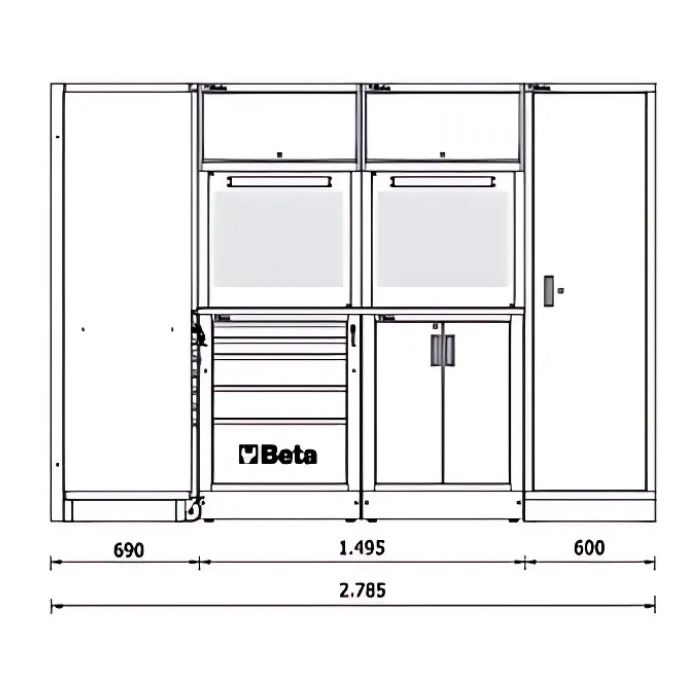 BETA RSC50 I Werkplaatsinrichting tekening (2)