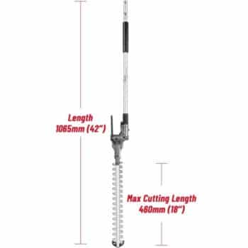 DCK 58V Accu Combimotor Set – Kettingzaag & Heggenschaar op steel | KDPH581+KDHT211+KDCS101 - Afbeelding 7