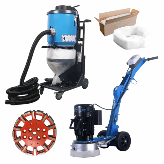 Bycon DFG-250E + IVC 1000 SET Vloerschuurmachine met stofafzuiging kopen