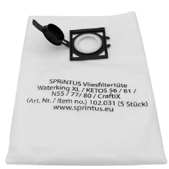 D'Orly x Sprintus Fleece Filterzakken M - 5 Stuks