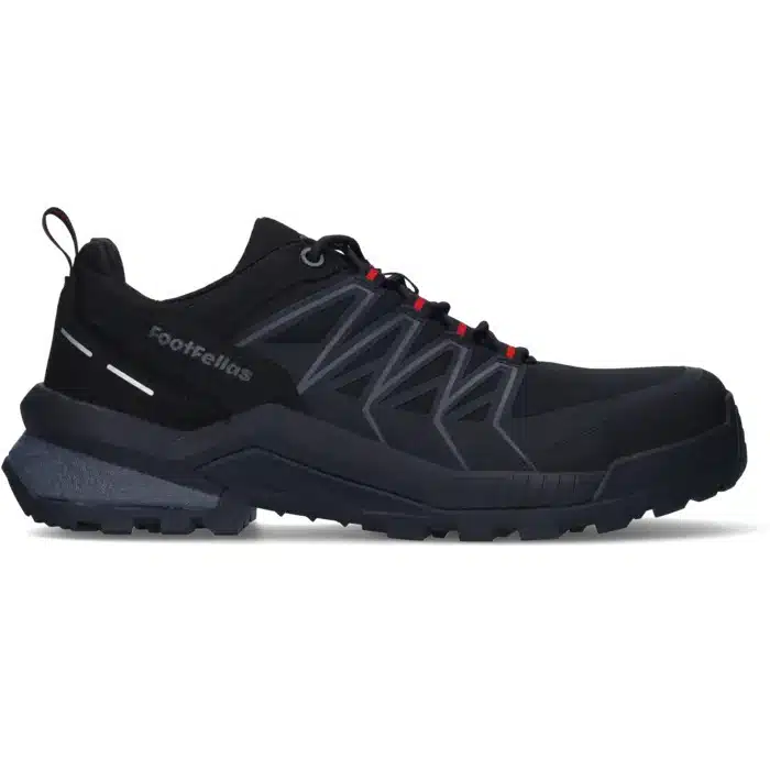 FootFella Werkschoenen Jack S3S - Zwart/Rood