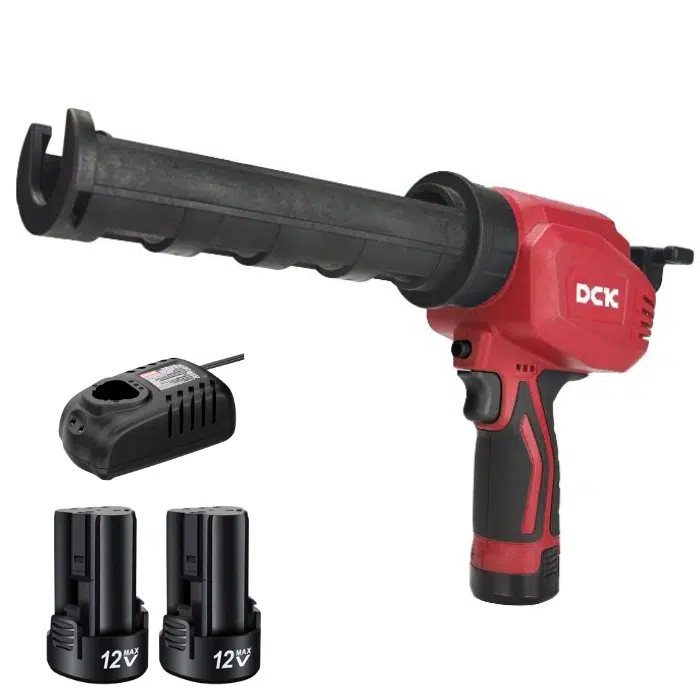 DCK Accu Kitspuit - 12V SET incl. 2x 2,0Ah Accu & 3A lader - KDPJ12(EK) - 300 ml en 600 ml