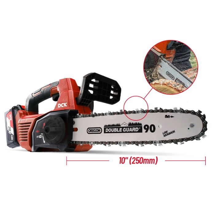 DCK KDCS20101 Tophandle Accu Kettingzaag 20V 25cm 4 0Ah (11)