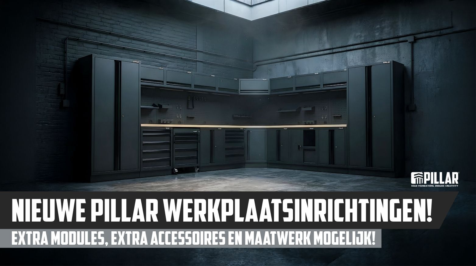 Nieuwe pillar werkplaatsinrichting
