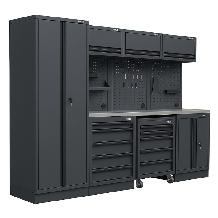 Pillar Werkplaatsinrichting RVS werkblad