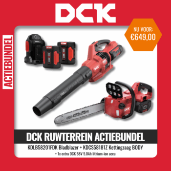 DCK ruwterrein actiebundel bladblazer en kettingzaag
