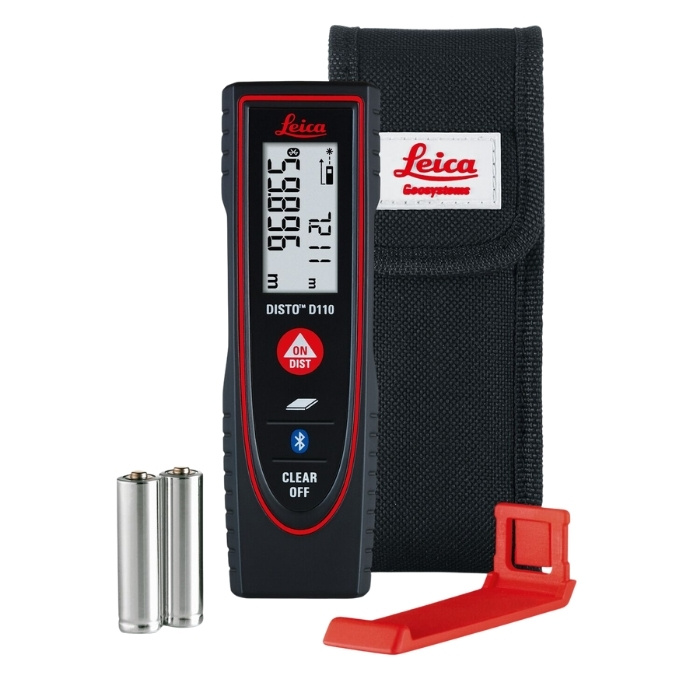 Leica DISTO D110 Laser Afstandsmeter – 60 m – Bluetooth & Oppervlaktefunctie