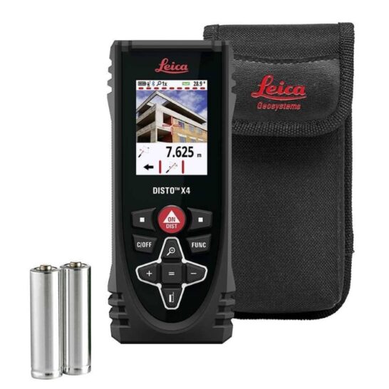 Leica DISTO X4 Laser Afstandsmeter – 150 m – Pointfinder Camera & IP65 Leica DISTO X4 Laser Afstandsmeter – 150 m – Pointfinder Camera & IP65