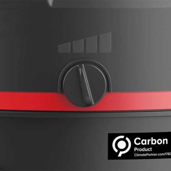 Instelknop van de Sprintus Floory ZERO voor het aanpassen van de zuigkracht.