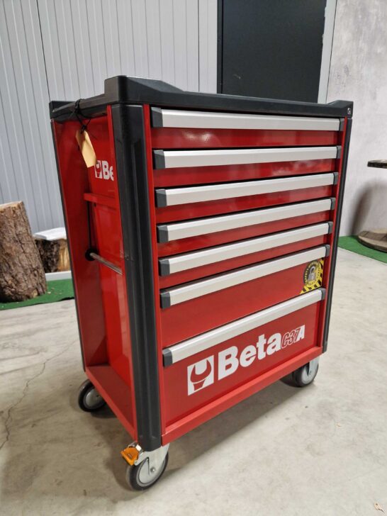Beta C37A7 Gereedschapswagen 7 Laden Rood