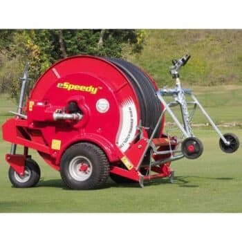 Speedy Rain E50 Beregeningshaspel 160m Ø50mm – Elektrische aandrijving incl. Sproeiwagen & Accu systeem - Afbeelding 4