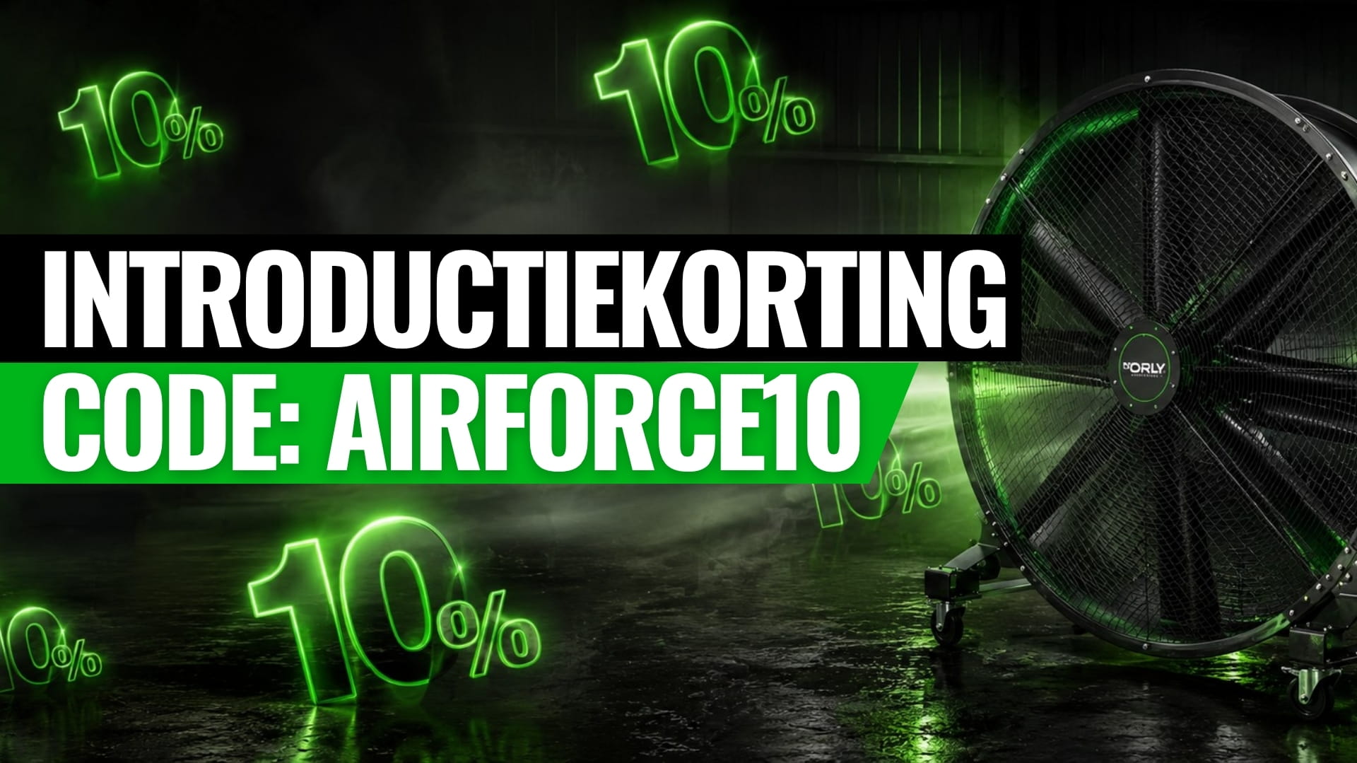 D'Orly Airforce Industriële Ventilatoren Introductiekorting