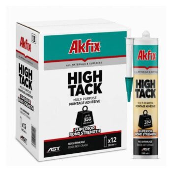 AKFIX HighTack AST MS-Polymeer Lijmkit Wit - Koker 290 ml - Doos 12 stuks