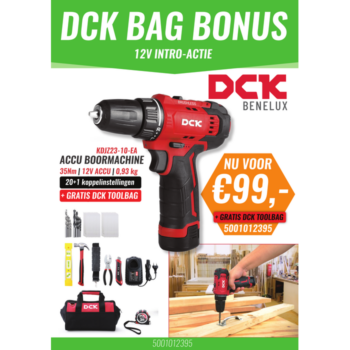DCK Tools KDJZ23-10 Accu Boor-/Schroefmachine 10mm 35Nm - Afbeelding 5