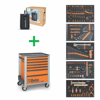 Beta BW 2400S O7/E-M Gereedschapswagen met 309-delig assortiment