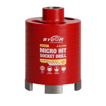 BYCON Dozenboor droog M16 - Banana slot - voor micro-percussie machines - Ø68-82 mm