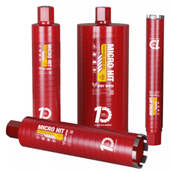BYCON Dry Bird Diamantboor droog - 1 1/4" UNC x 300 mm - Micro-percussie - Ø32-202 mm